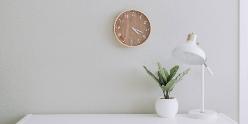 Clock on wall